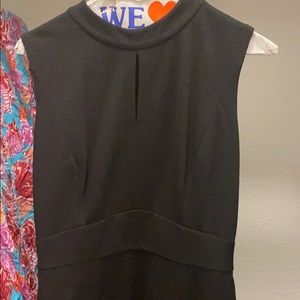 Black work shift dress